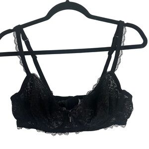Gilligan & O’Malley Black Lace Balconette Bra – Size 38B